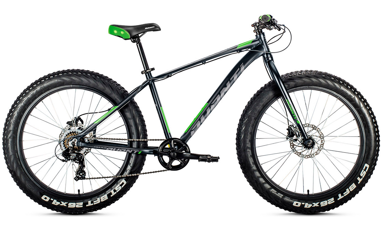 Фотография Велосипед Avanti FAT 4.0 26" (2020) 2020 Черно-зеленый